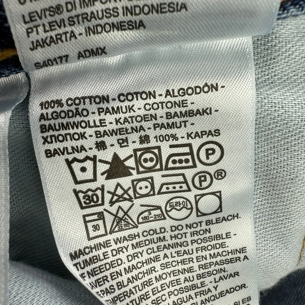 Levi's 550 Blue Jeans 54x29 NWOT‎ Relaxed Fit Tapered Leg 100% Cotton Denim